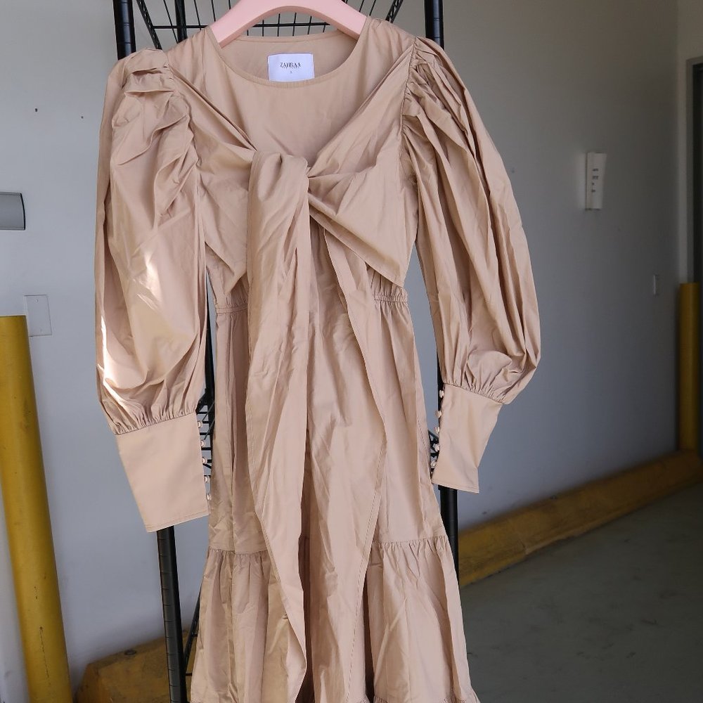 Puff Sleeve Maxi Dress